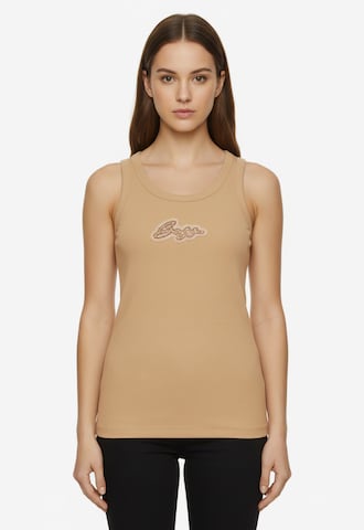 BOSS Top in Beige: front