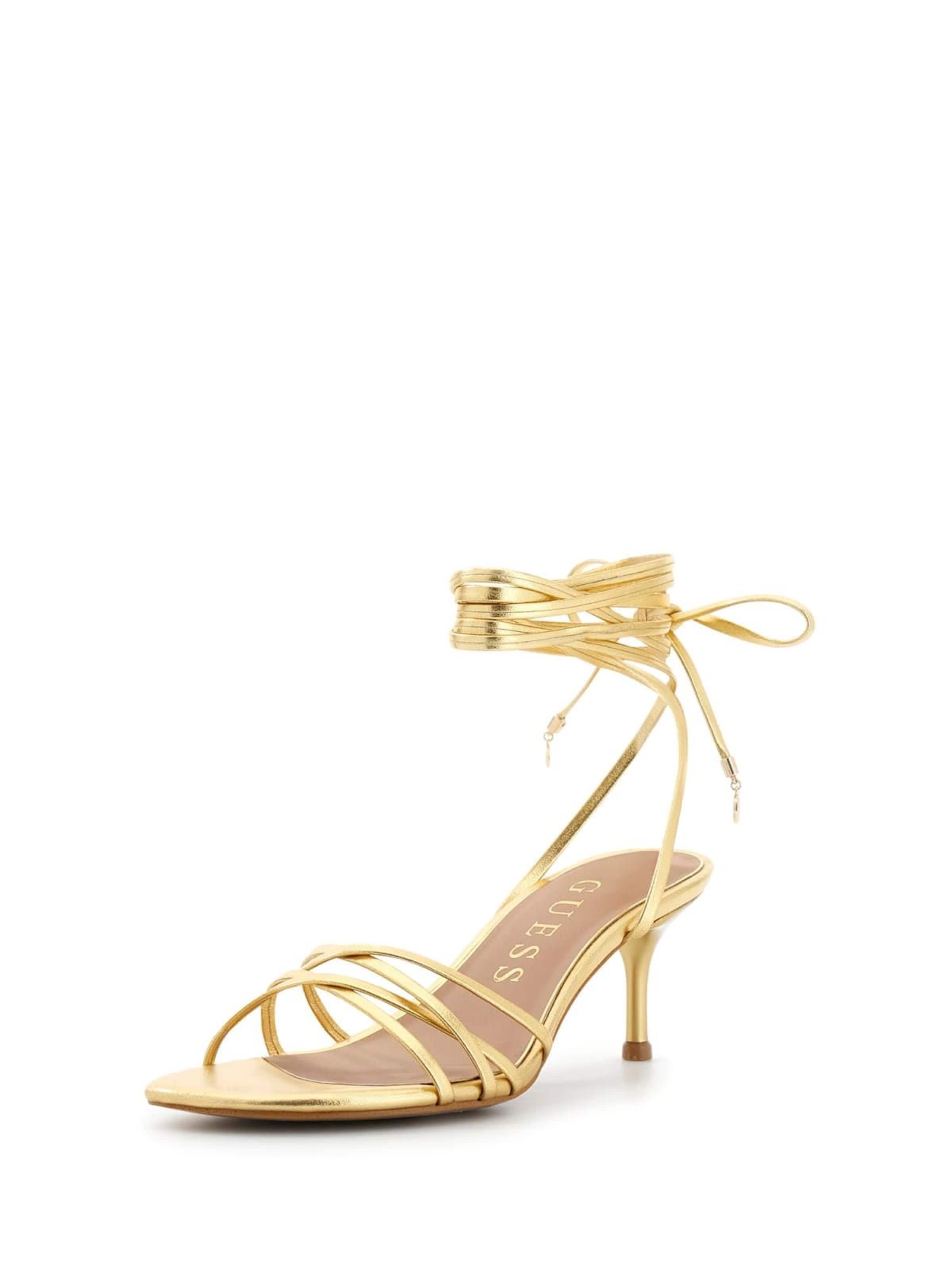 Sandalo di GUESS in oro: frontale