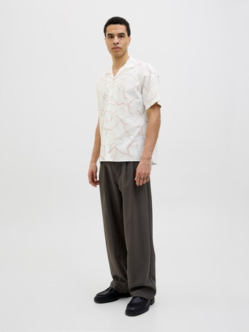 JACK & JONES Comfort fit Button Up Shirt in White