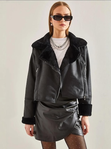 Bianco Lucci - Casaco meia-estação em preto: frente