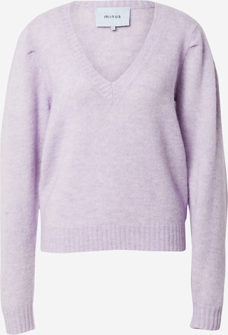 minus Sweater 'Cansas' in Purple: front