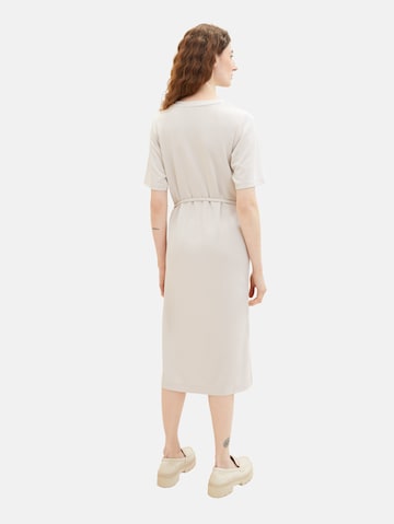 TOM TAILOR Kleid in Grau