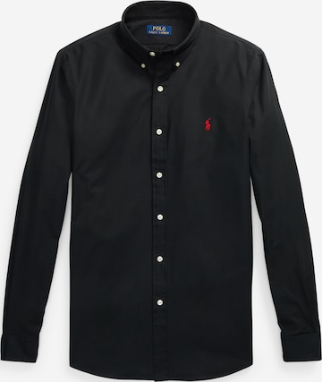 Camicia di Polo Ralph Lauren in nero: frontale