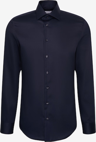 Chemise business 'Schwarze Rose' SEIDENSTICKER en bleu : devant