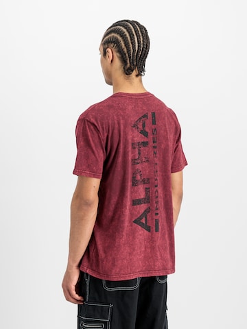 T-Shirt ALPHA INDUSTRIES en rouge