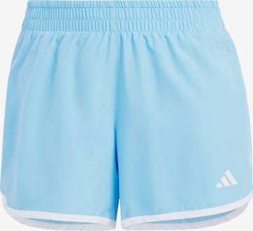 ADIDAS PERFORMANCE Sportbroek 'Marathon 20' in Blauw: voorkant