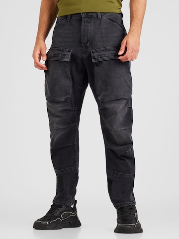 Tapered Jeans cargo di G-Star RAW in nero: frontale