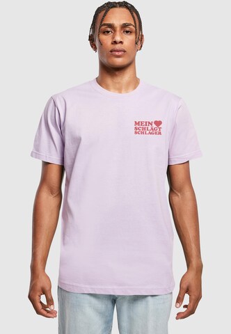 Merchcode Shirt in Lila: Vorderseite
