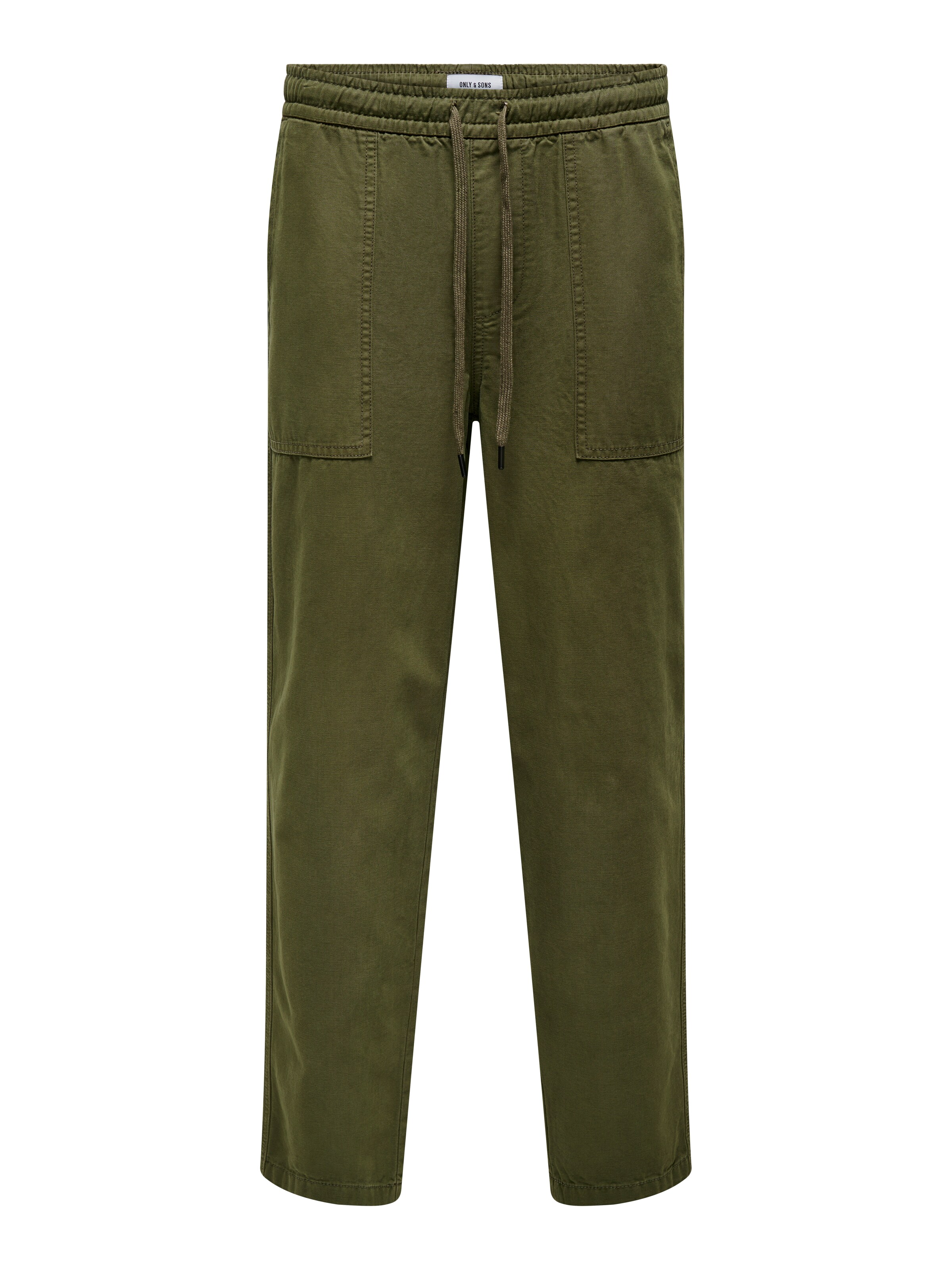 Only & Sons Regular Broek 'ONSSinus' in Groen: voorkant