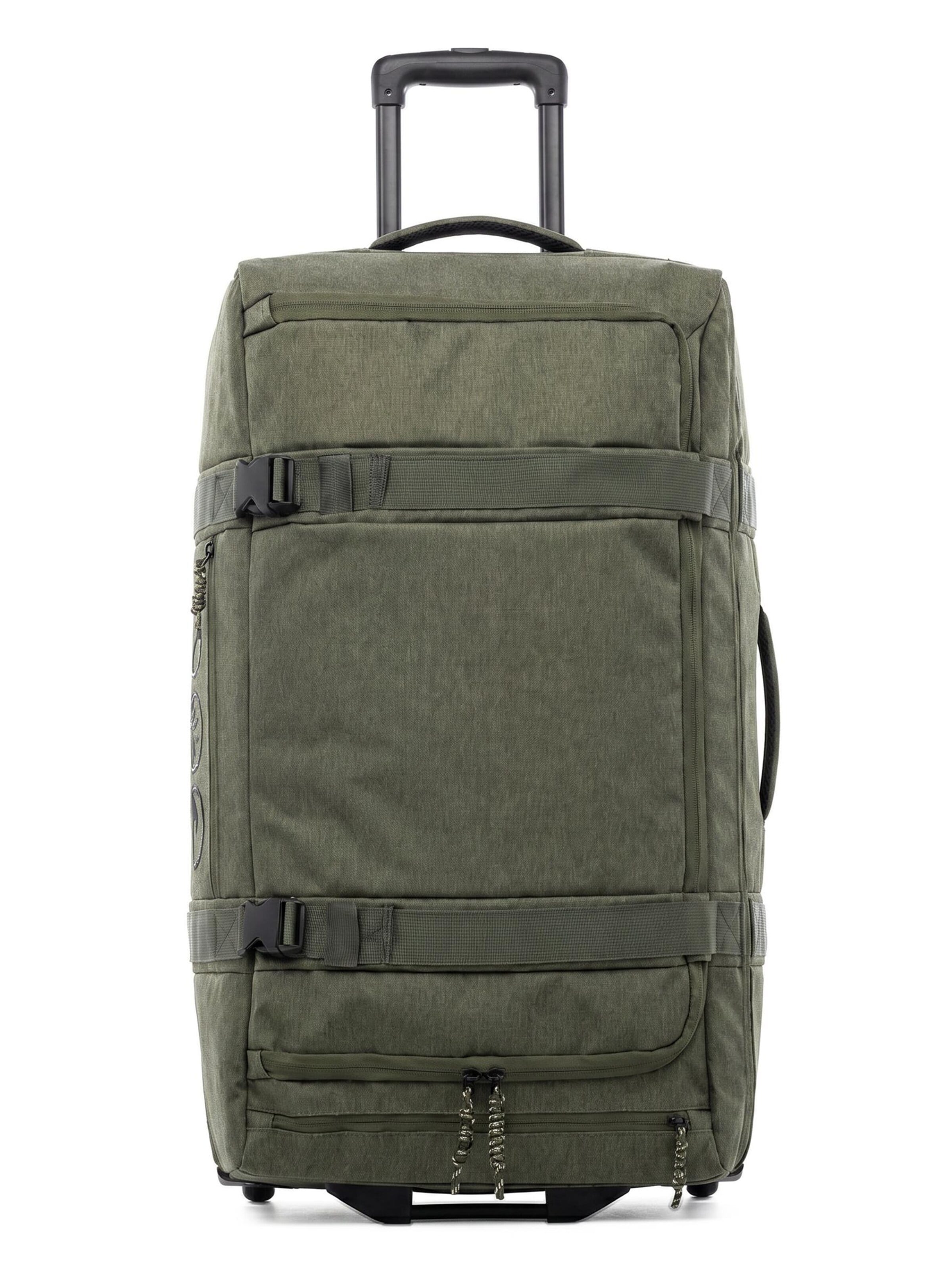 SONS OF ALOHA Cart 'Reisetasche mit Rollen MAKAI groß Duffle bag' in Green: front