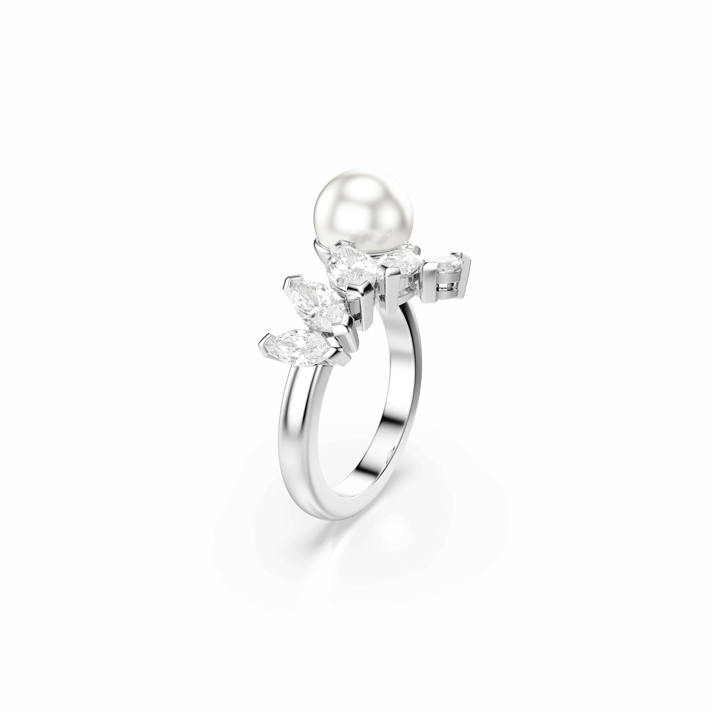 Inele 'MESMERA' de la Swarovski pe argintiu