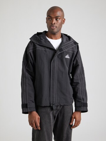 ADIDAS ORIGINALSPrijelazna jakna 'CUTLINE' - crna boja: prednji dio