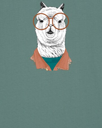 T-Shirt 'Lama' Watapparel en vert