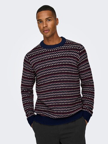 Pullover 'ONSMusa' di Only & Sons in blu
