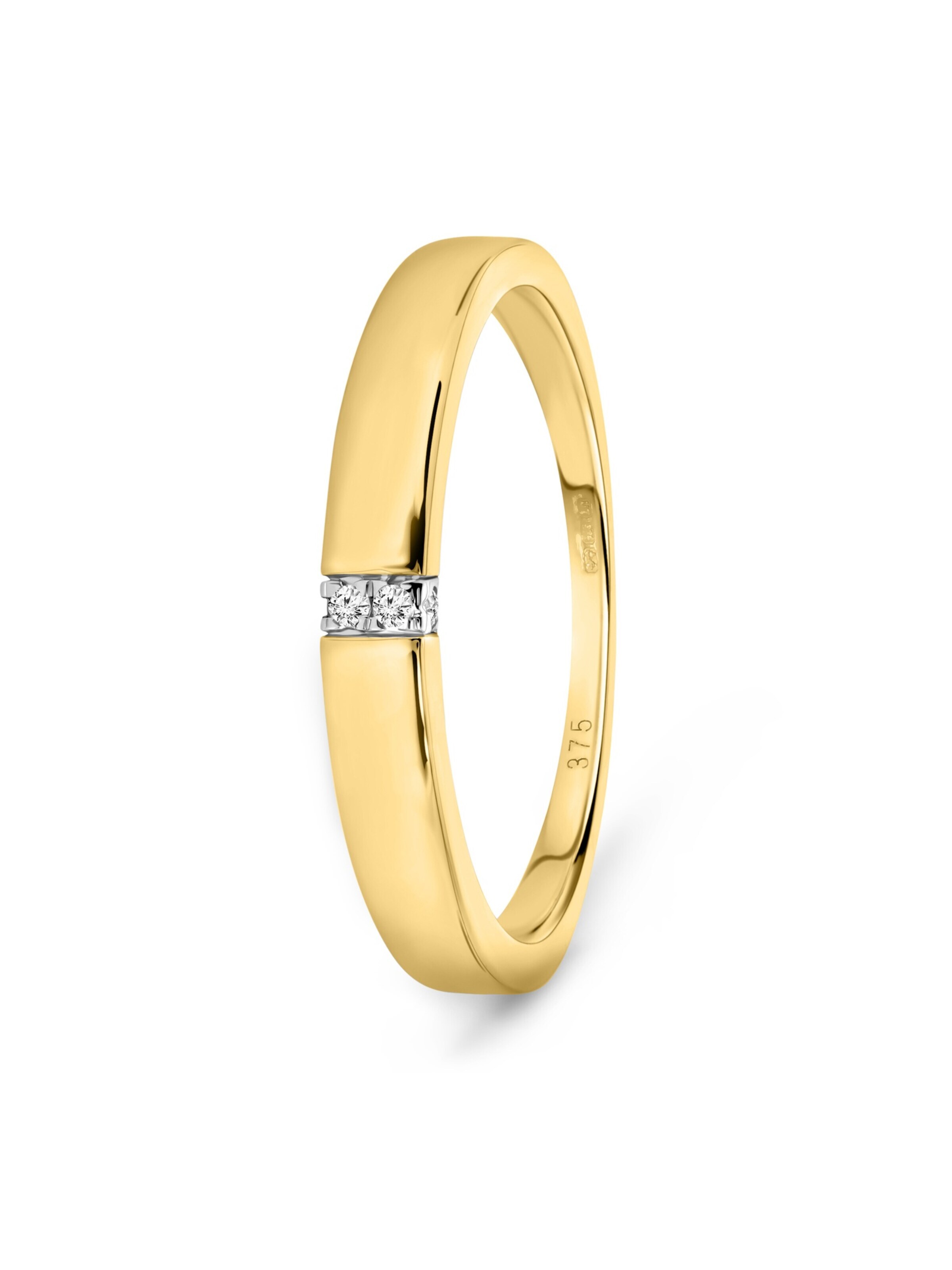 DIAMANT LETERNEL Ring 'Ring aus 375 Gelbgold mit Diamant' in Gold