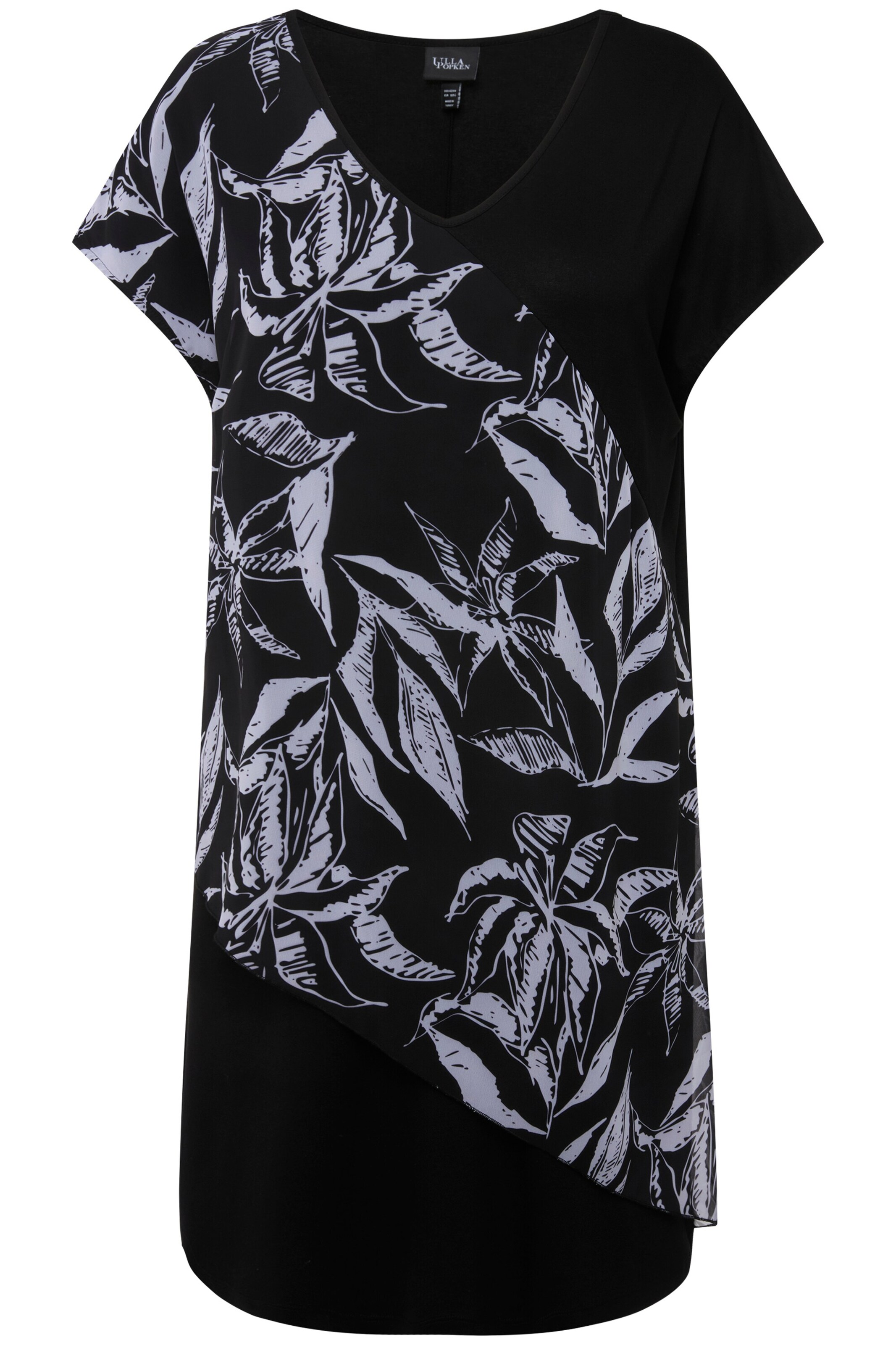 Ulla Popken Jurk in Zwart: voorkant