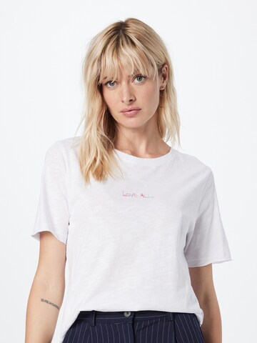 T-shirt 'LOVE ALL' Frogbox en blanc : devant