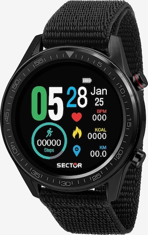 SECTOR Digital Watch in Black: front