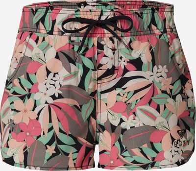 ROXY Boardshorts i oliven / lysegrøn / pink / sort, Produktvisning