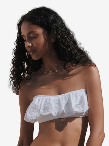 balta Next Bandeau Bikinio viršutinė dalis: priekis