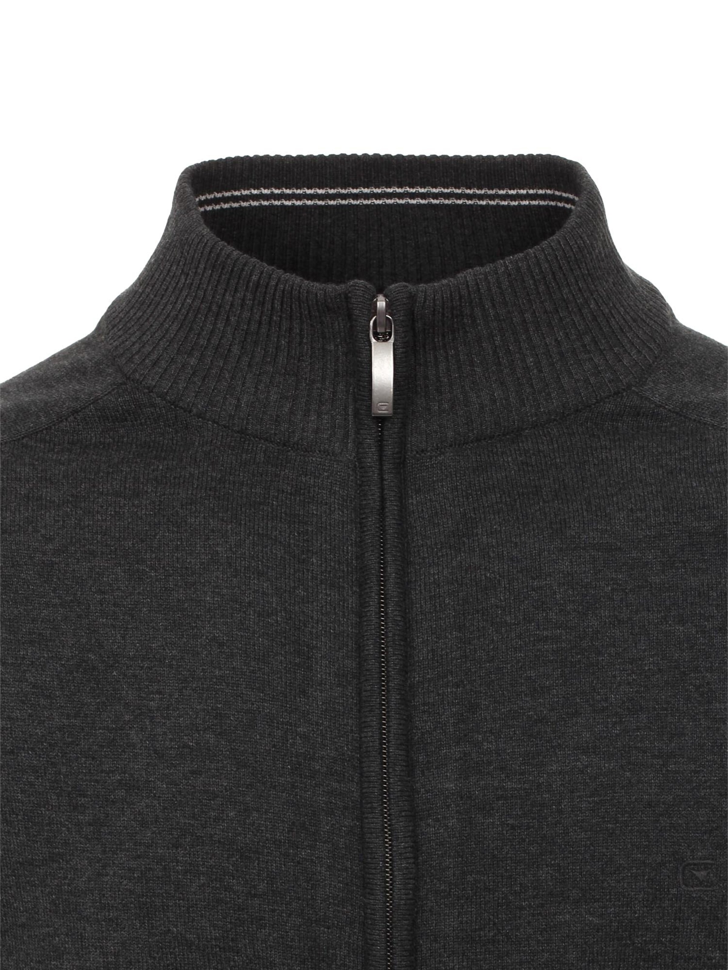 CASAMODA Knit Cardigan 'Basic' in Grey