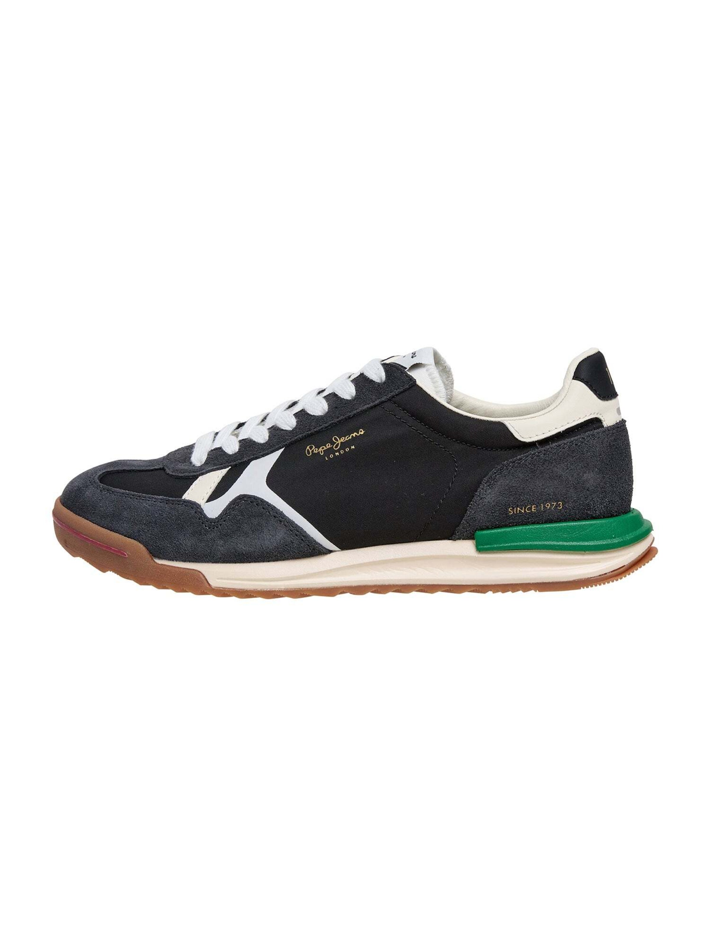 Sneaker bassa 'Marvin Road' di Pepe Jeans in nero: frontale