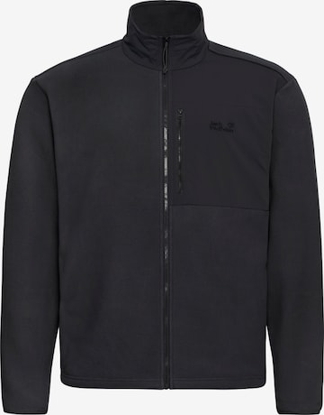 JACK WOLFSKIN Funktionsfleecejacke in Schwarz: Vorderseite