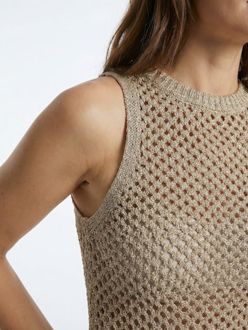 Guido Maria Kretschmer Women Top z dzianiny 'Paola' w kolorze beżowy