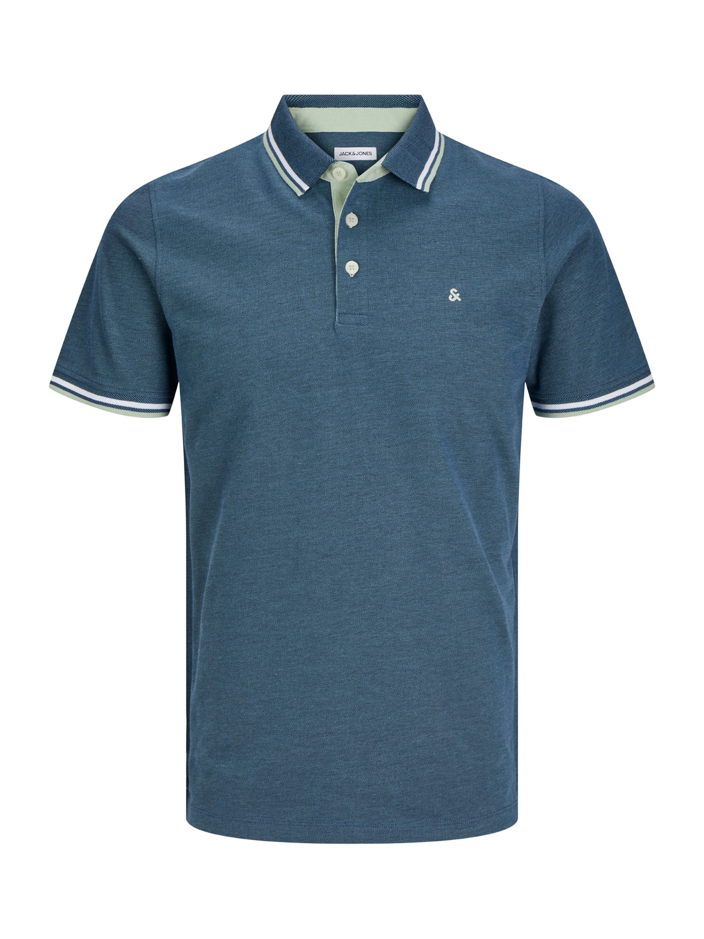 Tricou 'JJEPAULOS' de la Jack & Jones Plus pe albastru: față