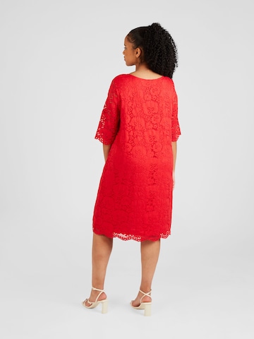 ONLY Carmakoma Koktejlové šaty 'SUMMER' – červená