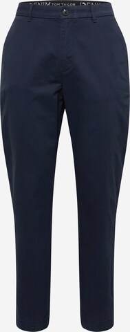 Pantalon chino TOM TAILOR DENIM en bleu : devant