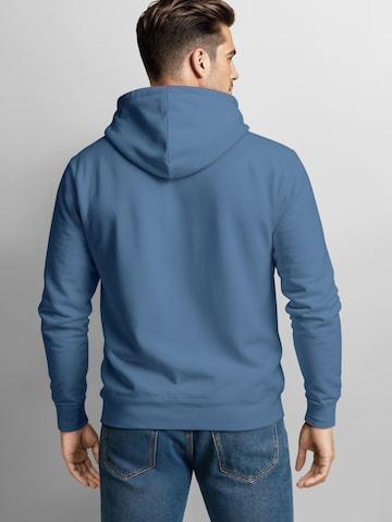 Neverless Sweatshirt 'Mountain Badge' in Blue