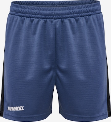 Hummel Workout Pants 'Multi' in Blue: front