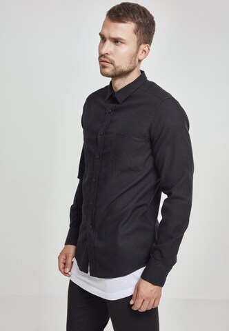 Urban Classics - Regular Fit Camisa em preto