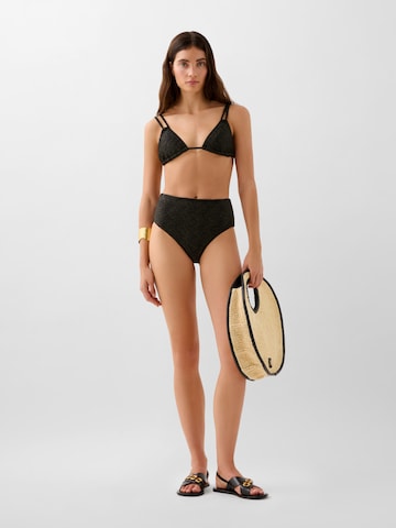 Scalpers Lurex Bikini ' ' in Schwarz: Vorderseite