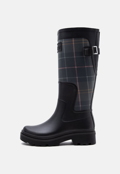 Stivale di gomma 'Dena Tall Well' in 36 Barbour di colore navy / arancione / rosso / nero, Visualizzazione prodotti