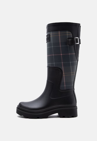 Barbour Gumijasti škornji 'Dena Tall Well' | črna barva: sprednja stran