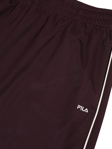FILA Loosefit Broek 'LAVIS relaxed straight piping track pants' in Bruin