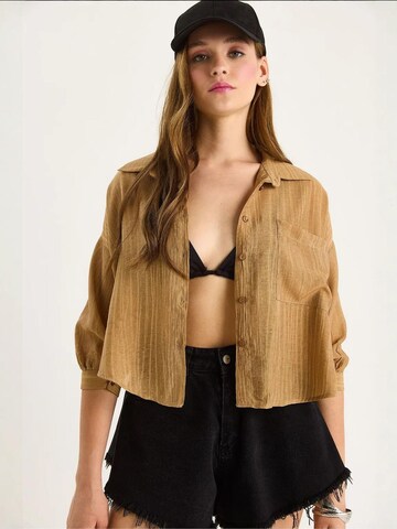 Camicia da donna di Bianco Lucci in marrone