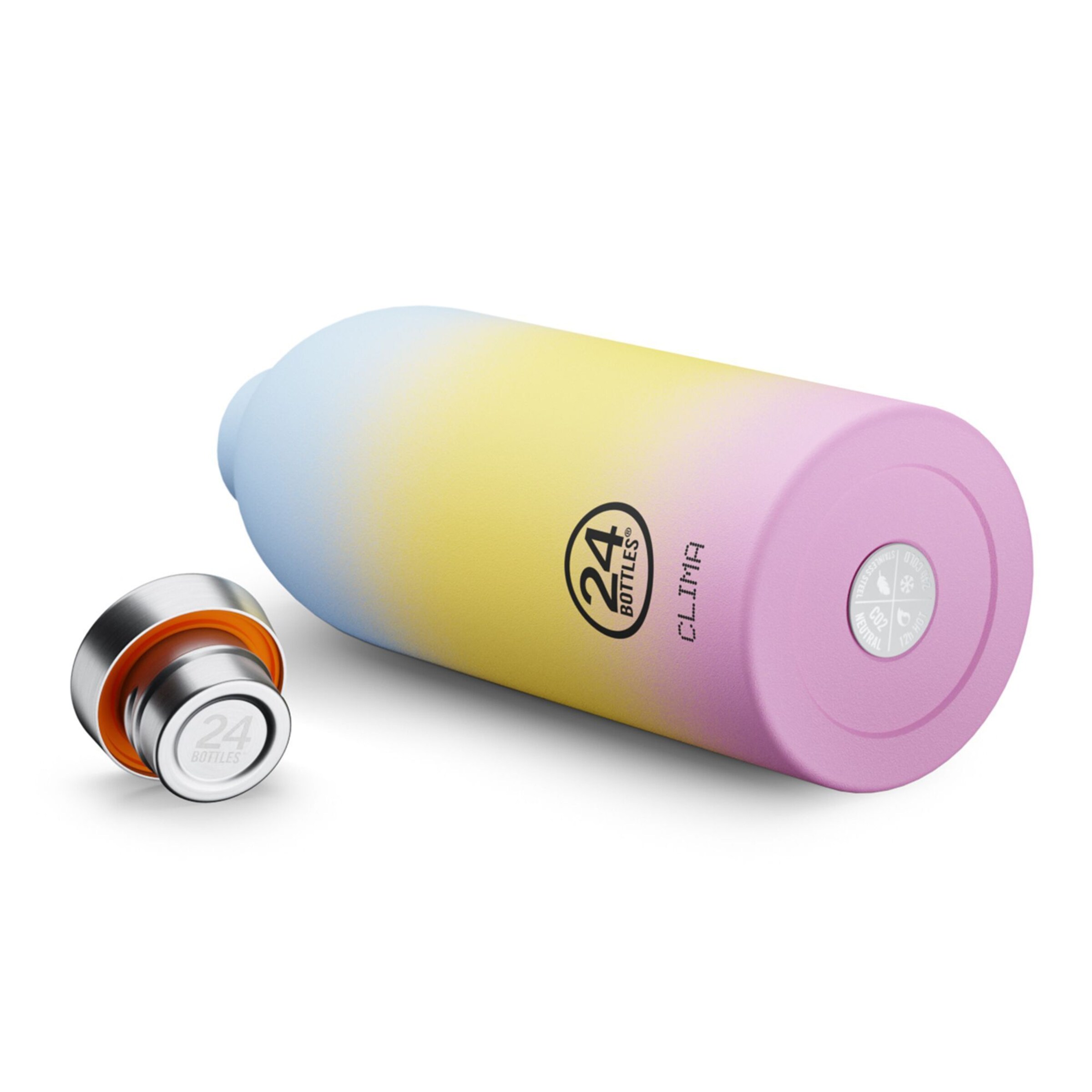 24Bottles Drinkfles 'Clima Horizon' in Blauw