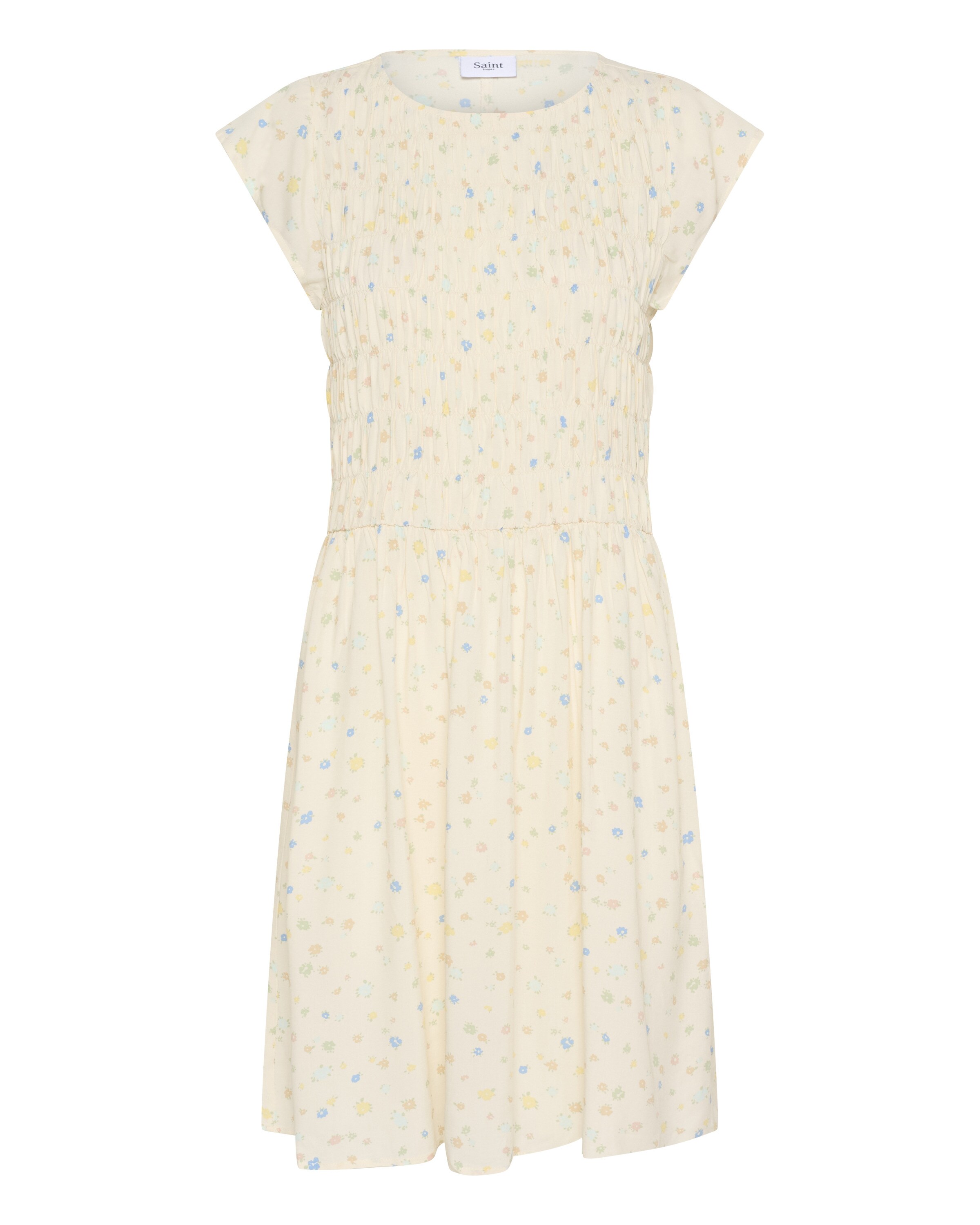 SAINT TROPEZ Šaty 'SZGisla' – béžová: přední strana