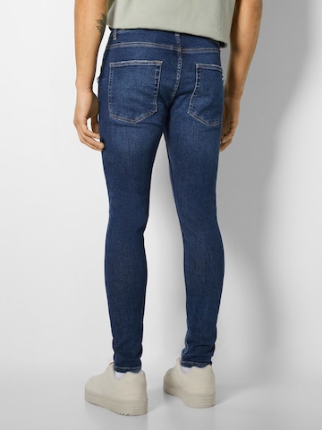 Bershka Skinny Kavbojke | modra barva