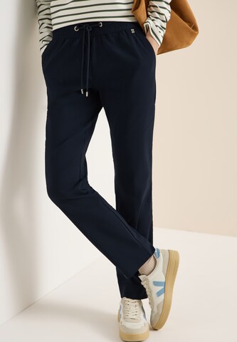 CECIL Tapered Pants in Blue: front