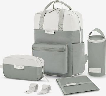 Kapten & Son Backpack 'Bergen Pro Diaper' in Grey: front