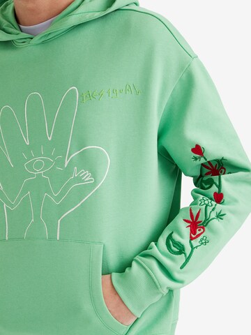 Desigual Sweatshirt 'Fix' in Green