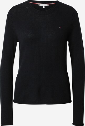 TOMMY HILFIGER - Jersey en negro: frente