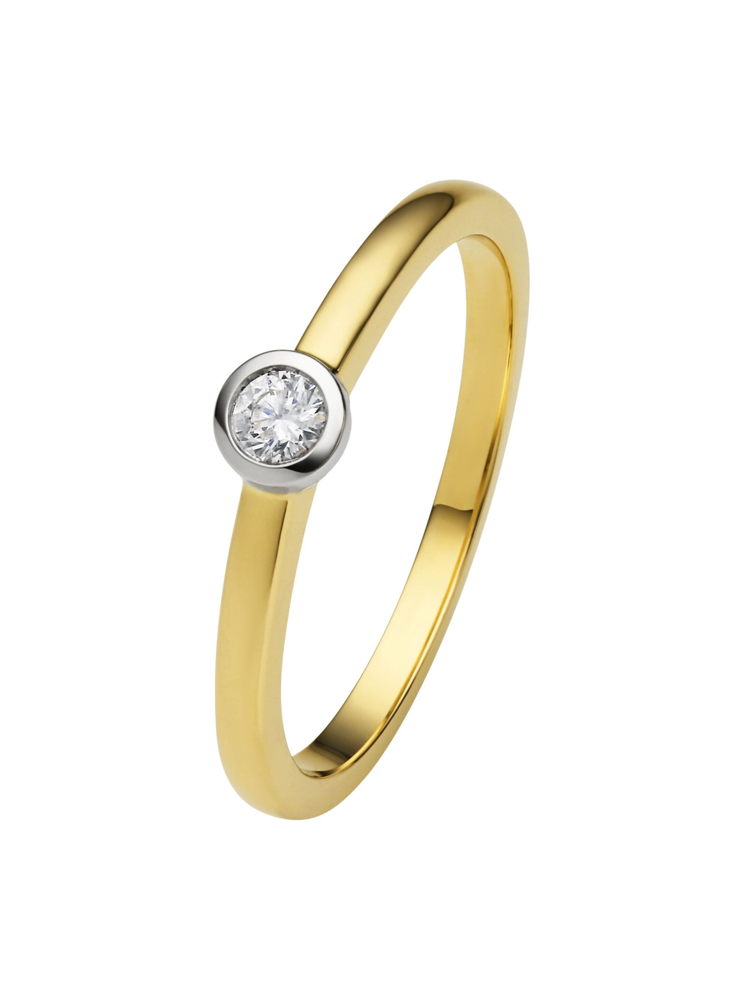 ONE ELEMENT Ring 'Zarge' in Gold: Vorderseite