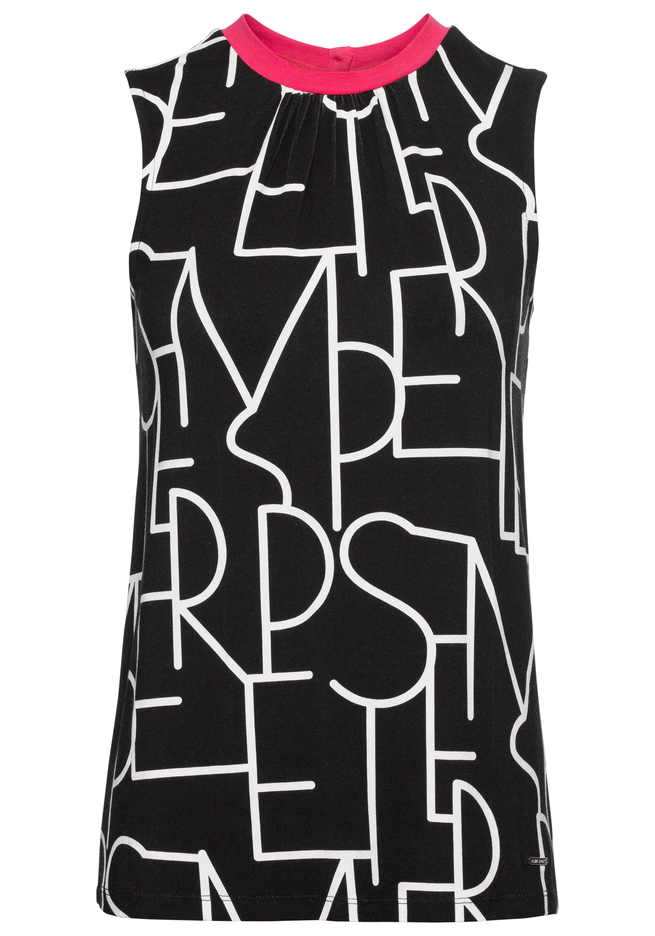 LAURA SCOTT Top in Black: front