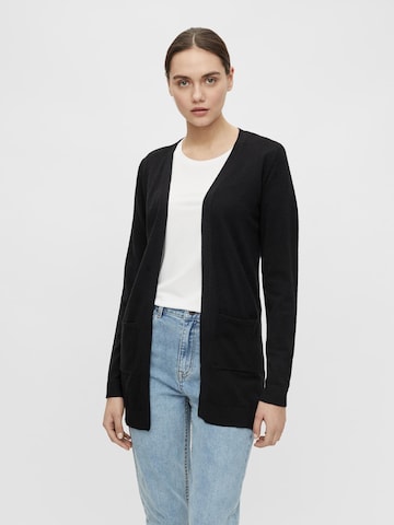 OBJECT Knit cardigan 'Thess' in Black: front