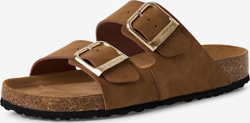 Tamaris Pantolette in Braun: Vorderseite